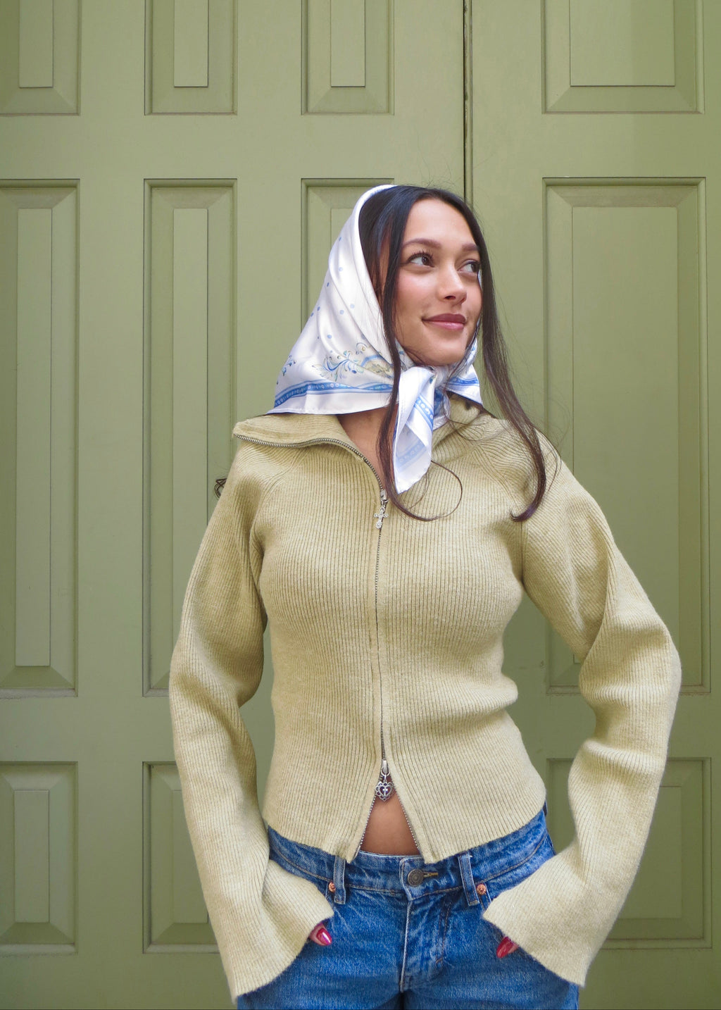Garden of Eden Satin Scarf
