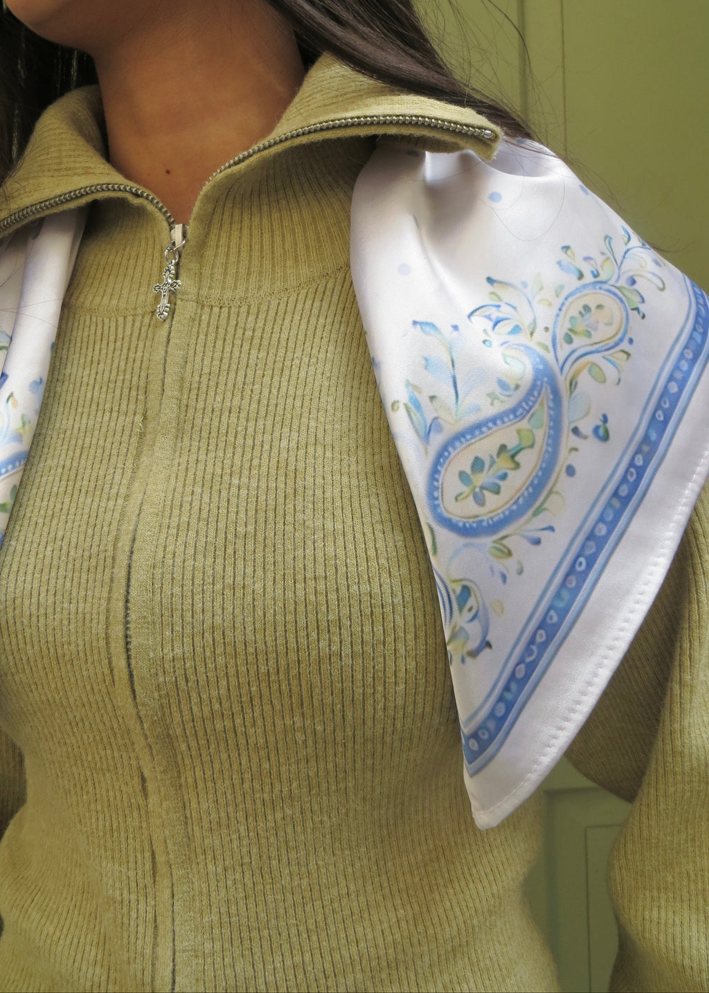 Garden of Eden Satin Scarf